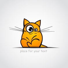 Funny cat sketch