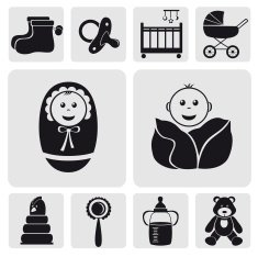 Set of baby sings Vector N2
