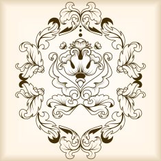 calligraphic elements set N5