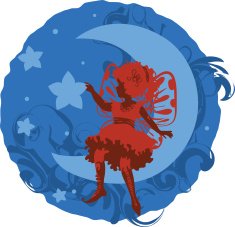 Fairy Little Girl Silhouette