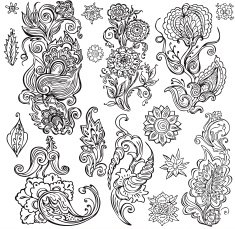 Floral ornament N130