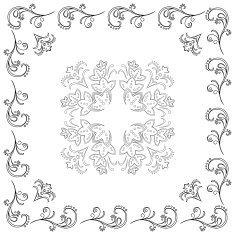 abstract floral pattern N84