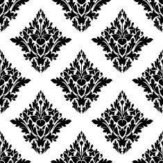 Seamless arabesque pattern in diamond shape