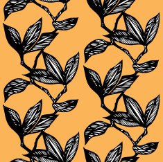 Seamless Pattern with floral ornament N155