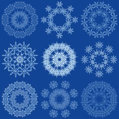 snowflakes set N9