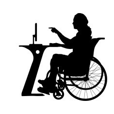 Vector silhouette of a man N704