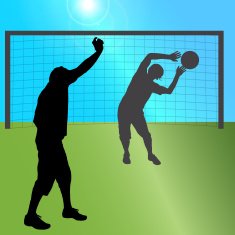 Vector silhouette of a men N6