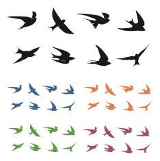 Swallows in Flight