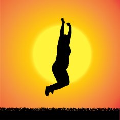 Vector silhouette of woman N303