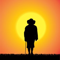 Vector silhouette of woman N304