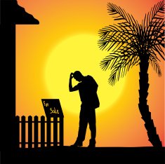 Vector silhouette of man N140
