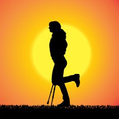 Vector silhouette of a woman N1680