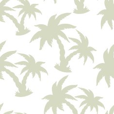 Seamless pattern with silhouettes coconut palm trees N12