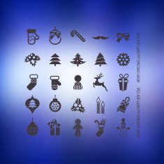 Christmas icons set N175