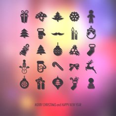 Christmas icons set N176
