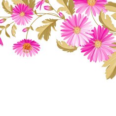 Flower background with violet flowers N5