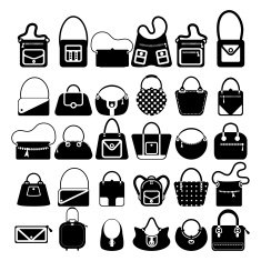 Bag icons set Vector N2