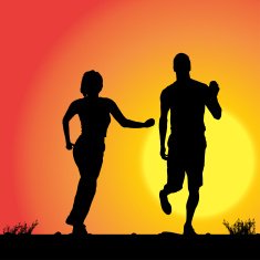 Vector silhouette of couple N342