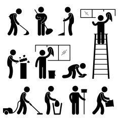 Cleaner Work Pictogram