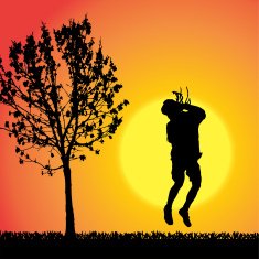Vector Silhouette Of People N671