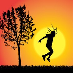 Vector Silhouette Of People N672