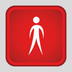 Human silhouette design N24
