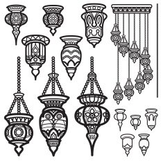 Lantern icon vintage