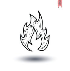 Fire flame icon vector illustration N3