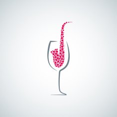 wine glass jazz concept background
