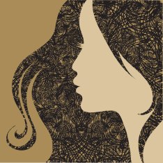 Closeup decorative vintage grunge woman N2