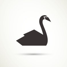 Vector swan icon N2