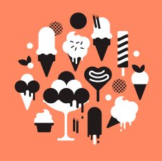 Ice Cream Silhouettes