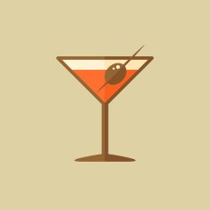 Martini Food Flat Icon
