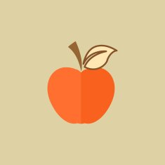 Apple Food Flat Icon