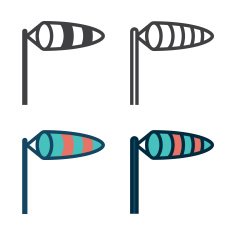 Wind Sock Icon N2
