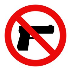 No Gun Sign N6 free image download