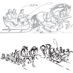 Kulig - horse-drawn sleigh ride1
