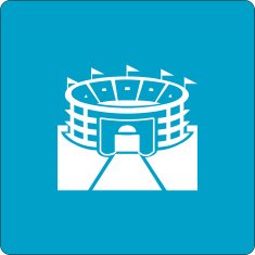 abstract stadium building icon for design N2