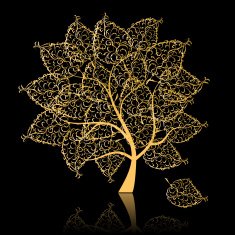 Art golden tree beautiful for your design