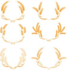 Wheat ornament