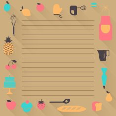 Vector Recipe Background N2 free image download