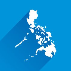 Blue Philippines Map Icon