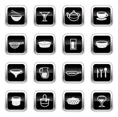 Supergloss Black Icons - Dishes