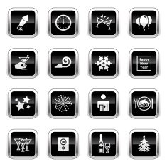Supergloss Black Icons - New Year's Eve