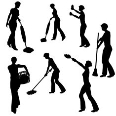 House Cleaning Silhouette Collection