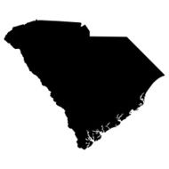 map of the U S state South Carolina