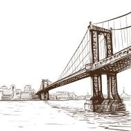 City hand drawn vector illustration