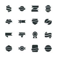 Label Silhouette Icons