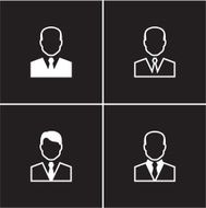 businessman icons outline