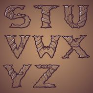 Halloween decorative alphabet Part 3 N4